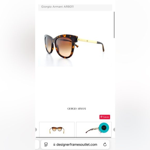 Giorgio Armani Sunglassess 8011 model - Picture 7 of 8